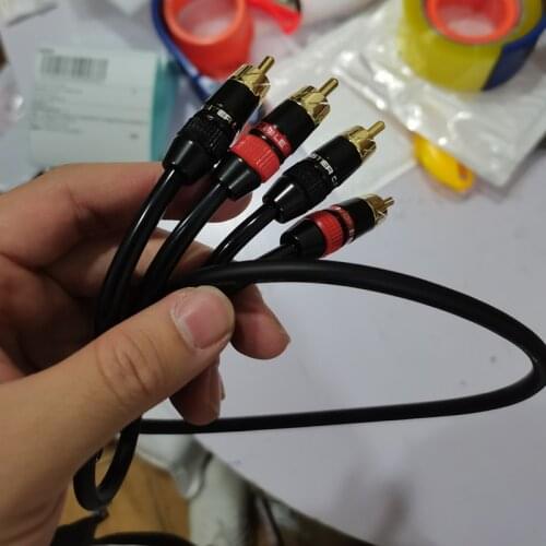 Surround Speaker Cable Car RCA Fever Speaker Cable Audio Power Amplifier Cable Two Pairs Two Double Lotus Cable Length Optional