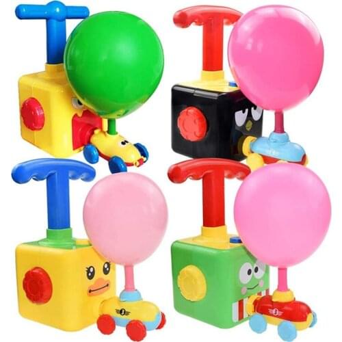 Creative Rocket Balloon Launch Tower Toy Puzzle Education Inertia Air Power Balloon Car Science Experimen Toys For Children Gift