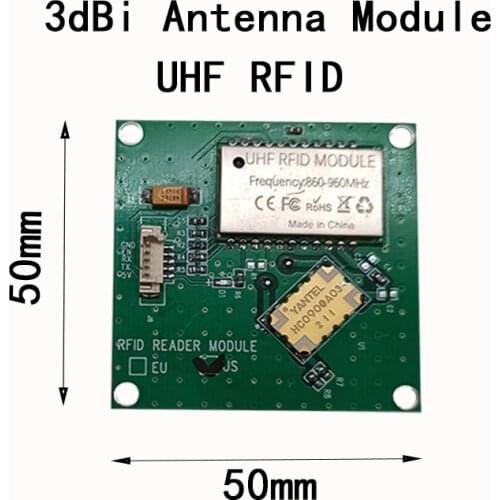 FONKAN TTL232 3.3V UHF RFID reader Module Integrate with 2dBi Ceramic Antenna for Application Development Provide free SDK