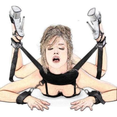 Sexy lingerie Handcuffs Ankle Cuff Rope BDSM Bondage Set Flirting Sex Toys For Woman Couples Slave Restraints Erotic Accessories