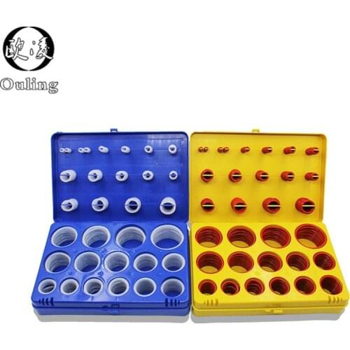 390PCS Silicon O-ring Silicone/VMQ Rubber O Ring Kit 30Sizes O-ring Seal Rubber Washer Gasket O-Ring Set Assortment Set Kit Box