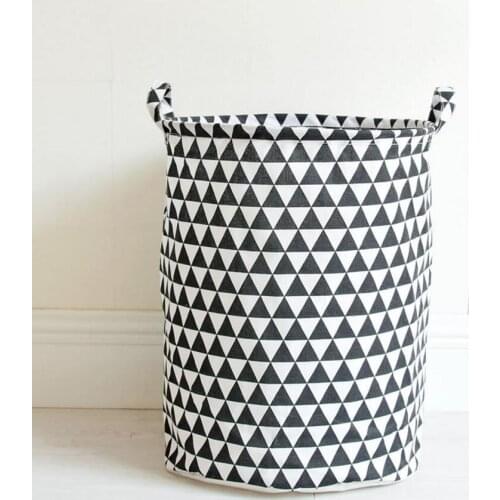 New triangle Large Cloth Laundry Hamper Clothes Storage Baskets Home clothes organizer barrel Bags kids toy storage barrels