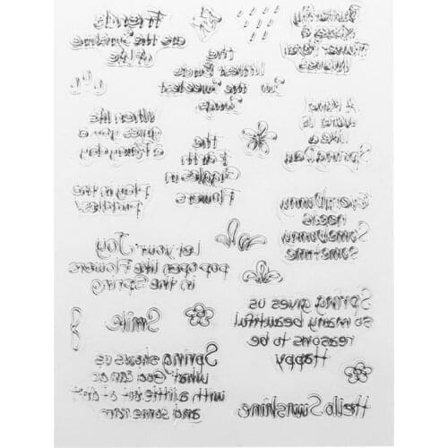 2021 New Nice DIY Silicone Clear Stamp Cling Seal Scrapbook Embossing Album Decor Craft