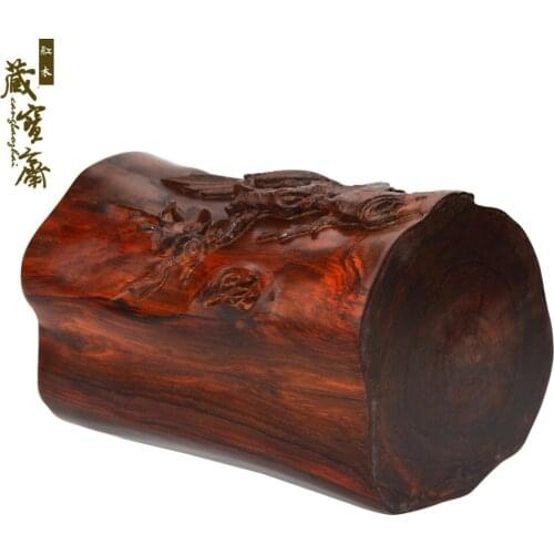 Very happy Laos Rosewood Carved pen carved mahogany wood crafts wood carving Pen