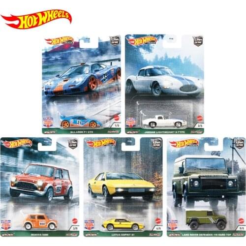 Original Classic Car Culture Hot Wheels British Horsepower Toys for Kids Diecast 1/64 Car Toy Alloy Hotwheels Limited Collection