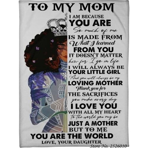 Throw blanket A Letter to My Mom 3D Velvet Plush Blanket Bedspread For Boys Girls Sherpa Blanket Couch Quilt Cover Travel 52