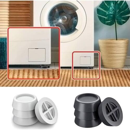 1Pcs White Washing Machine Foot Pads for Anti-vibration Washer and Dryer Anti Slip Mat Rubber Isolation Feet for Washing