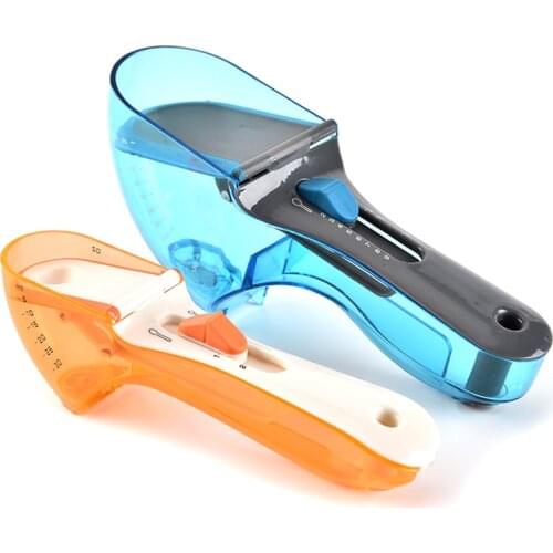 Adjustable Scale Measuring Spoon Plastic Milk Powder Measuring Spoon Seasoning Spoon Baking Utensils Kitchen Tools Coffee Scoop