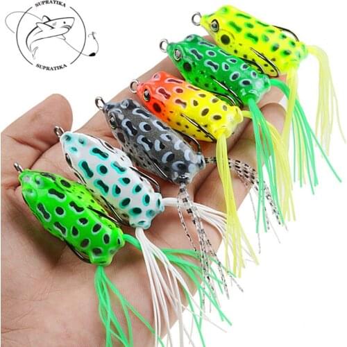 45mm/6g Artificial Thunder Frog Freshwater Fishing Lure Soft Bait 3D Eyes Anti-Corrosion Bionic High Quality Soft Fishing Bait