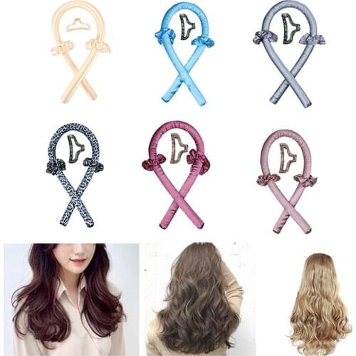 Heatless Curling Staaf Hoofdband Lui Curler Set Haar Zacht En Glanzend 3 * 100cm