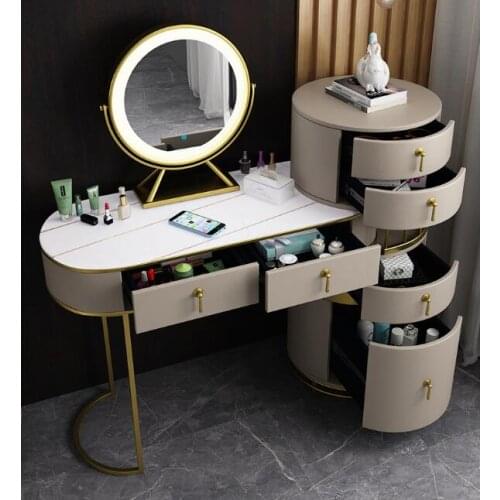 Dressing table storage cabinet integrated rock board dressing table dressing table