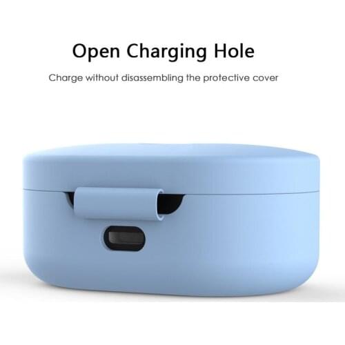 Silicone Protective Cover Earphone Case for Xiaomi Redmi Airdot TWS Bluetooth-compatible Earphone Fashion Version Wireless