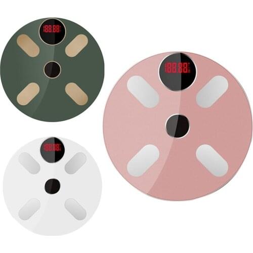 Smart Body Scale Digital Scales For Body Weight Bluetooth LED Screen Composition Analyzer With Smartphone App