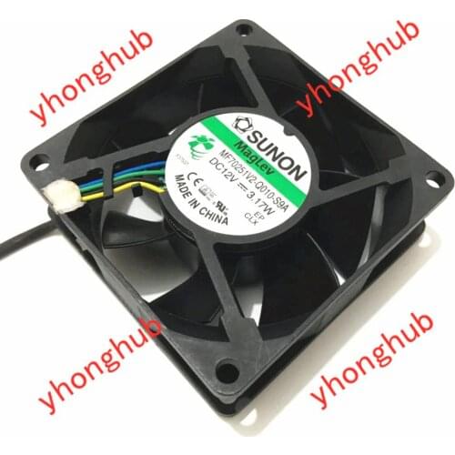 SUNON MF70251V2-Q010-S9A DC 12V 3.17W 4-wire 70x70x25mm Server Cooling Fan