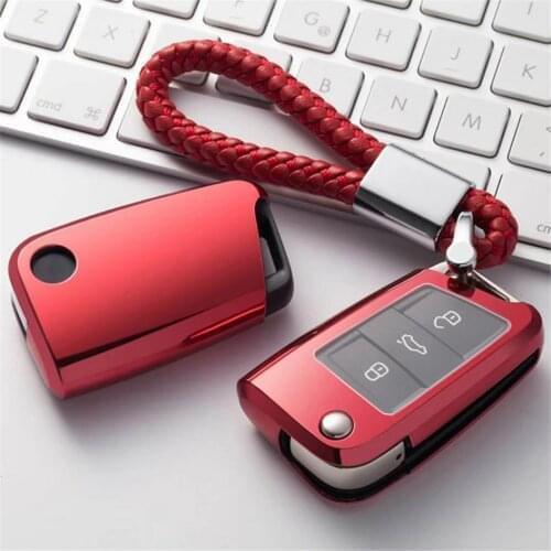 Car Styling TPU Car Key Cover Case Key Shell Car Accessories For Volkswagen Polo Golf 5 6 7 VW Passat Touareg Tiguan Beetle Bora