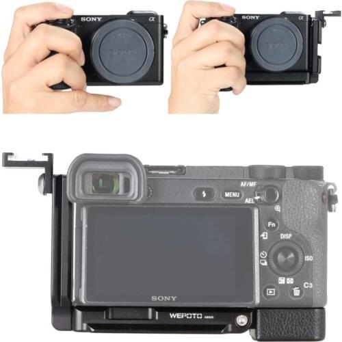 WEPOTO Sony a6500 Hand Grip L Bracket Metal GP-A6500