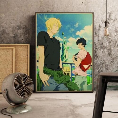 Japanese Anime Banana fish Retro Art Decor Movie Painting Home Decor Wall Decor Cartoon Quality Canvas living room Poster A775