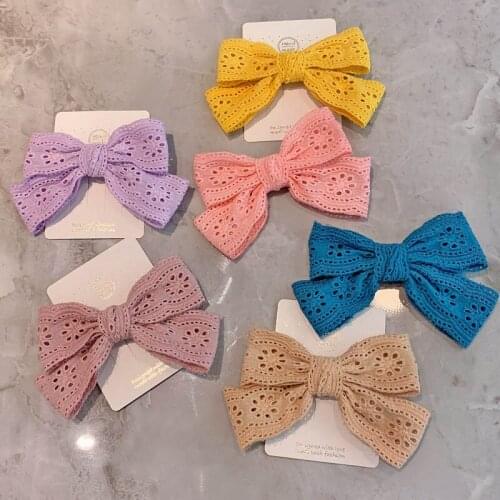 1Pc Solid Hair Bows With Clip For Baby Girls Sweet Hair Clips Barrettes Hairpins Headwear 2021 Fashion Hair Accessories