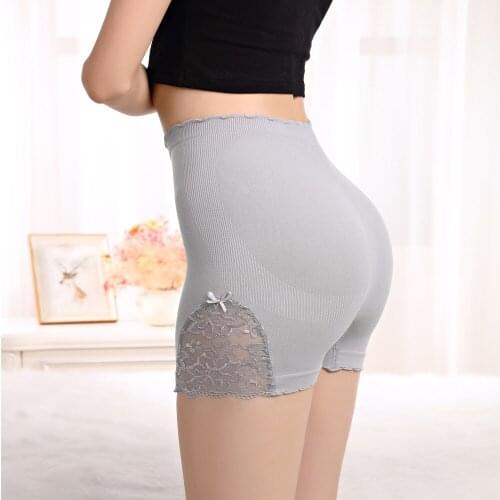 Women Middle Rise Seamless Safety Panties Breathable Body Shaper Slimming Women Underwear Trainer Boxer Tummy Control Underpant