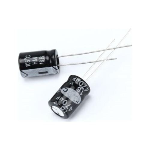 10PCS 470uF 16V 105C 8mm*12mm Radial Electrolytic Capacitors