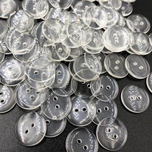 50 Pcs 20mm 2 Holes Plastic Buttons Apparel Supplies Sewing Accessories PT178