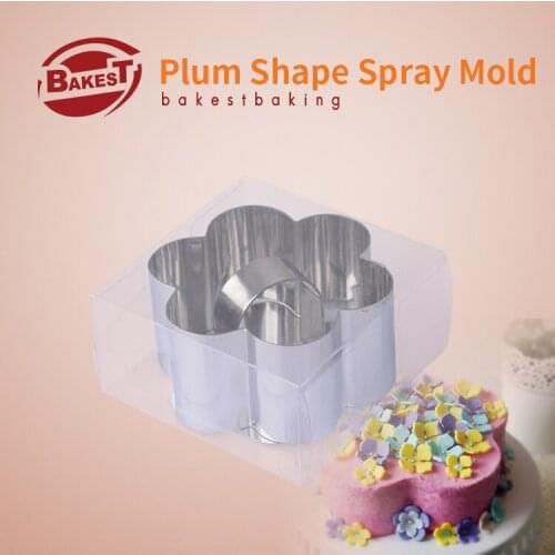BAKEST Plum Mousse Rings Sets Stainless Steel Cake Cutters Pastry Baking Tools