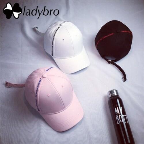 Ladybro NOT REGRET Letter Baseball Cap Women Hat Cap Men Dad Hat Female Cotton Cap Snapback Ring Casquette Hip Hop Bone Male