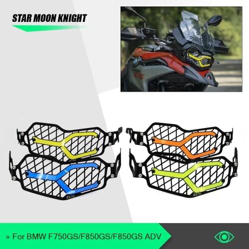 For BMW F750GS F850GS ADV F 850 GS Adventure Motorcycle Headlight Head Light Guard Protector Cover Protection Grill F 750 GS