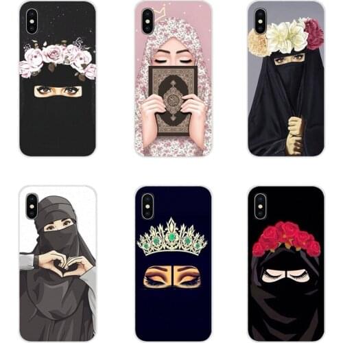 For Xiaomi Redmi 4A S2 Note 3 3S 4 4X 5 Plus 6 7 6A Pro Pocophone F1 Muslim Islamic Girl Eyes In Hijab Face Accessories Bag Case