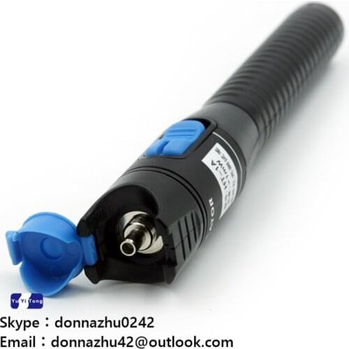 Economy plastic shell red pen 5 km 1MW red light fiber test pen to send 2 ceramic core