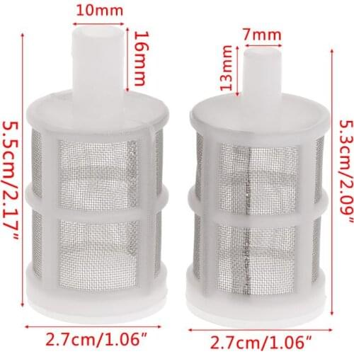 Fish Tank Filter Mesh Water Pump Hose Net Clean Screen Pumps Aquarium Supplies 7mm/10mm Stainless Steel Plastic Garden