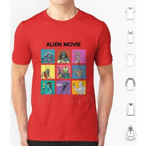 Movie T Shirt Print Cotton Action Movie Film Space Science Fiction Sci Fi Hollywood Ufo Cult Movies Humor Movies