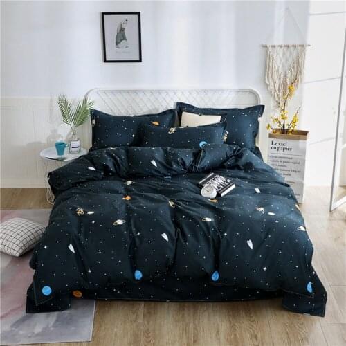 Universe Bedding Set KIDS Duvet cover Bed Linen Single Queen King Size Bedclothes
