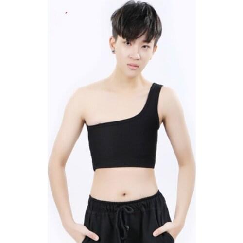 Corsets Tops Breast Binder Trans Body Shaper Vest Hot Woman Solid Les Crop Top Lesbian Tomboy Casual Buckle Solid Short Chest
