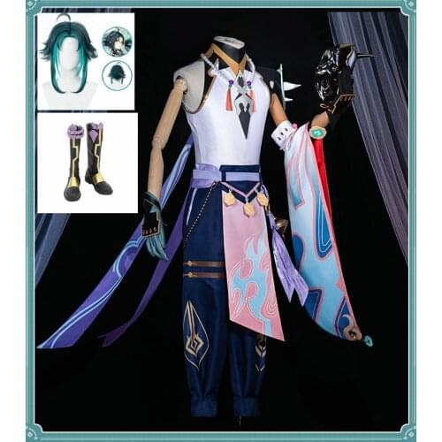 Custom Size Game Genshin Impact Xiao Cosplay Costume Halloween