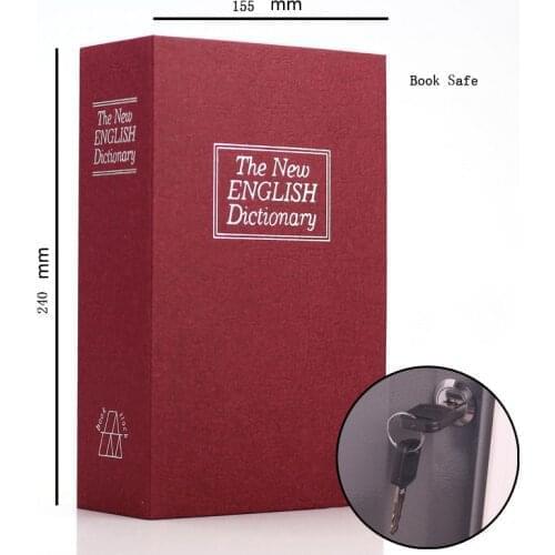 Dictionary Mini Book Safe Security Key Locker Money Hidden Secret Safe Key Safe Box Cash Money Coin Storage Jewellery Lock Box