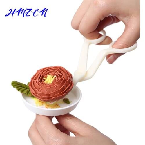 5pcs/set Piping Flower Scissors Nail Safety Rose Decor Lifter Fondant Cake Decorating Tray Cream Transfer Baking Pastry Tools