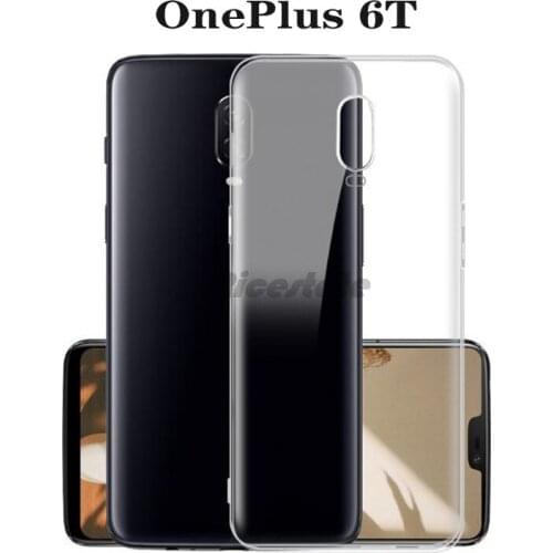 OnePlus 6T Back Case OnePlus 6 T 1+6T Transparent Soft TPU Dropproof Shockproof Phone Case OnePlus6T Back Cover