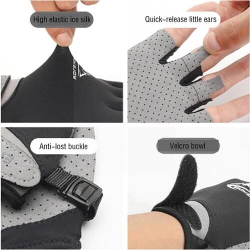 Summer Gloves For Men Cycling Anti UV Women Spring Two Ice Sports Screen Riding Finger Driving Gloves Fishing Camping Silk P5D5