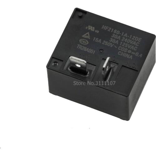 HF2160-1A-12DE 12V 30A 4Pin DC12V Power Relay HF2160 Relay
