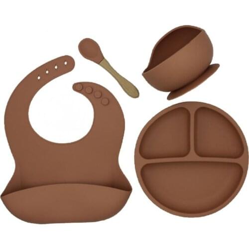 Roll up Travel Baby Bib Set Premium Silicone Baby Bibs Set BPA Free Waterproof Silicone Bibs Set Ease Feeding And Clean