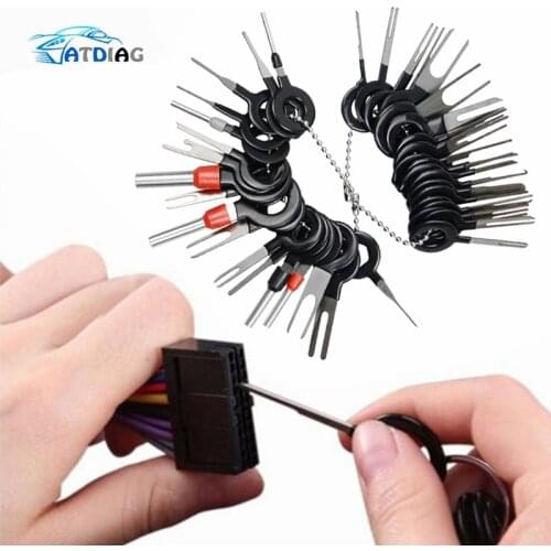 Car Terminal Removal 41pcs Electrical Wiring Crimp Connector Pin Extractor Kit Automobiles Terminal Repair Hand Tools
