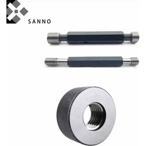 US system screw thread plug ring gage 1.1/4-7UNC -1.1/4-18UNEF-2A thread plain plug / ring gauge go and nogo measuring tool