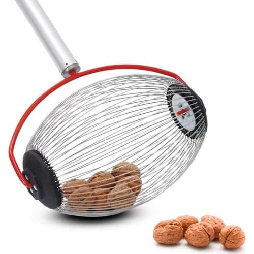 Walnuts Chestnuts Harvester Garden Roller Harvester Retractable Aluminum Alloy Boom For Use In Family Orchards