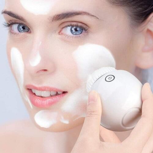 IDestone Sonic Facial Cleansing Brush Electric Face Cleaner Waterproof Deep Pore Cleaning Massager 3 Modes Wireless Charging