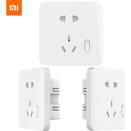 Xiaomi Smart Wall Socket Wireless Wall Outlet Wall Switch Bluetooth Mesh Connection Socket Work For Mijia Mi Home APP
