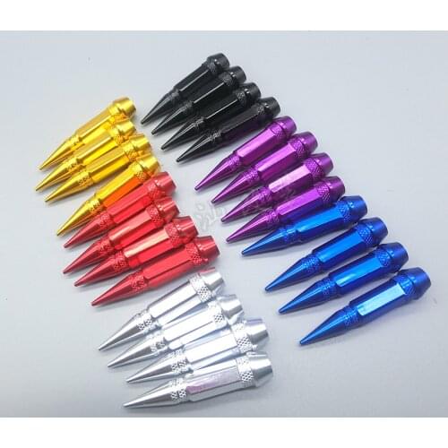 POWER Break Alloy Aluminum Wheel Lug Nut With Spikes Extended Tuner Wheels Rims Spikes 4Pcs/set 65mm