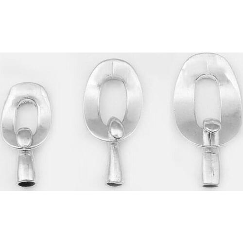 3sets Charming Simple Hook Clasp For 10*2mm Flat Leather Cord Bracelet Jewelry Making Findings Fittings Material