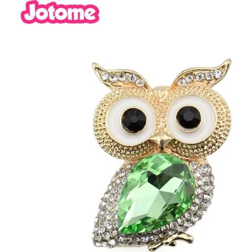 100pcs/lot free shipping cute style custom 28*35cm owl animal brooch pins
