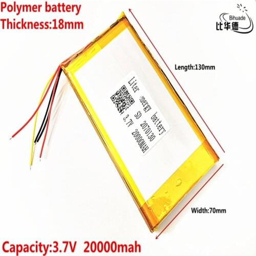 5 line Good Qulity 2070130 9070129x2 3.7V polymer lithium battery, 20000mAh large capacity Rome DIY charging mobile power core